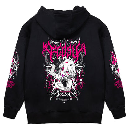 FlosV Hex-Metal Hoodie - Black