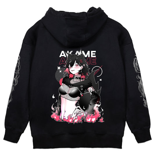 Akame Wolf Girl Drip Hoodie