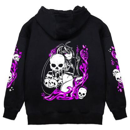 FuriKhronica Skull and Flame Hoodie