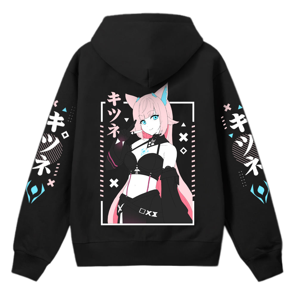 SheeKiyomi Pink Fox Hoodie