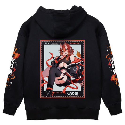 FireOniRei Casual Streetwear Hoodie