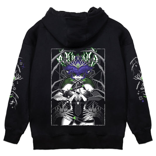 QueensWrath Metal and Bones Hoodie