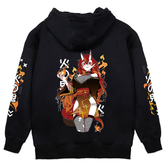 FireOniRei Anime Streetwear Hoodie