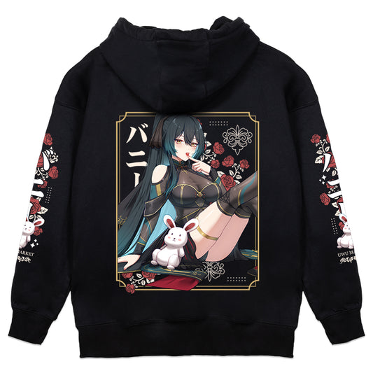 Tenebria Rose Bun and Roses Hoodie
