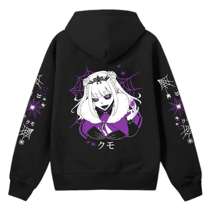 Kumogorogoro Purple Bloom Fangs Hoodie