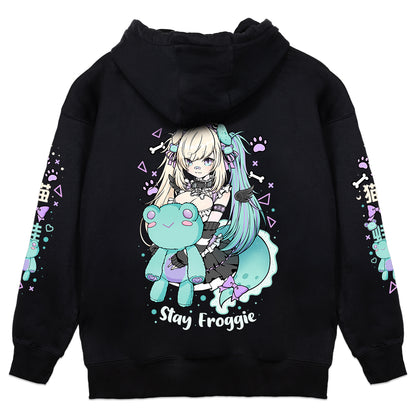 Kiskachan Stay Froggie Hoodie
