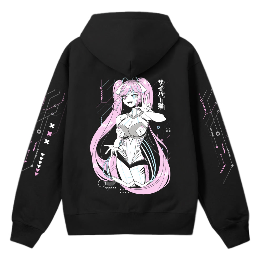 Aleta Cyber Cat Hoodie