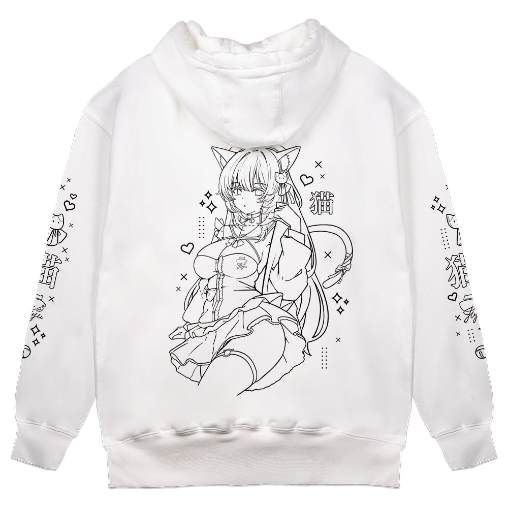 liljuju Cafe Cat Hoodie