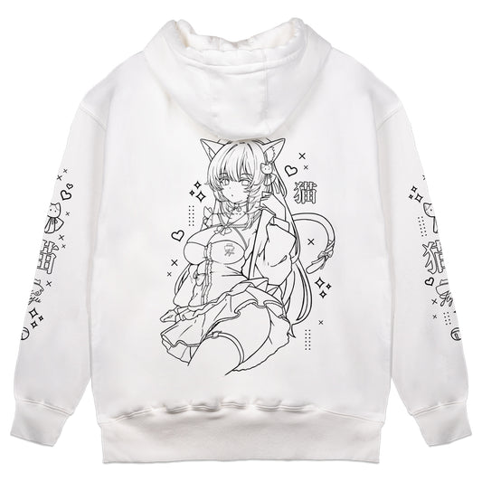 liljuju Cafe Cat Hoodie