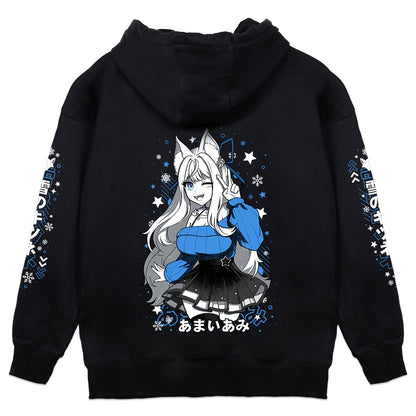 Amaiami Stars and Snow Flurries Hoodie