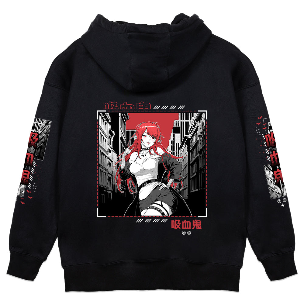 HysteriaV Crimson Skyline Hoodie