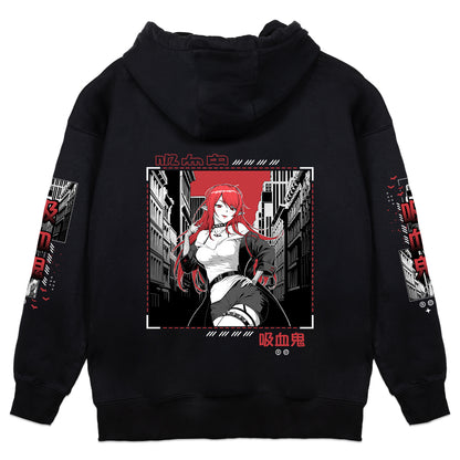 HysteriaV Crimson Skyline Hoodie