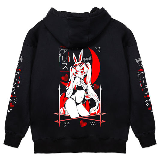 aliceinnameonly Crimson Eclipse Hoodie