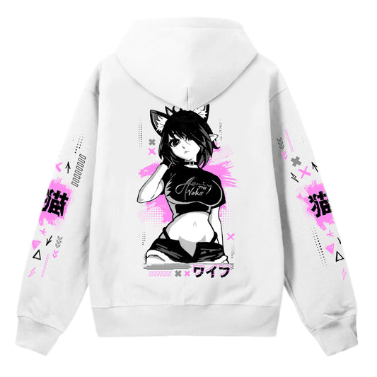 AeriytheNeko Graffiti Hoodie(White)