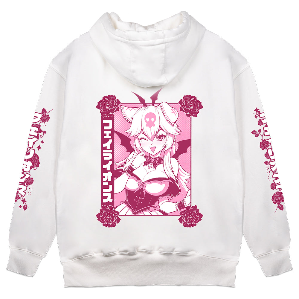 Faelions Shapeshifting Princess White Hoodie