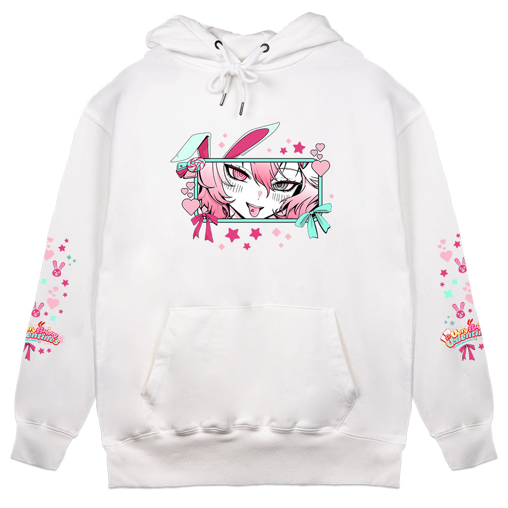 Hysteria.EVE "Very Bunny Valentine's" Hoodie - White