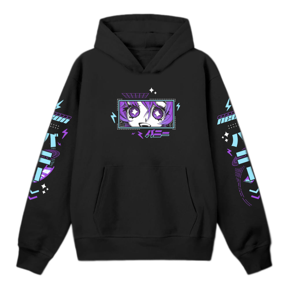 NeonQuin Lightning Bun Hoodie