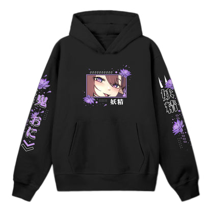 RivaVT Lotus Bloom Black Hoodie