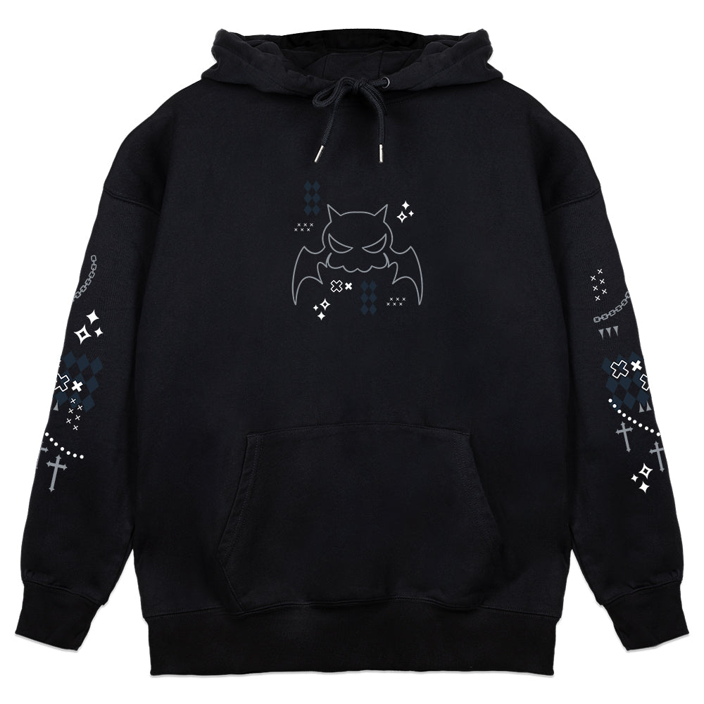Ekkomori Silver Bat Hoodie