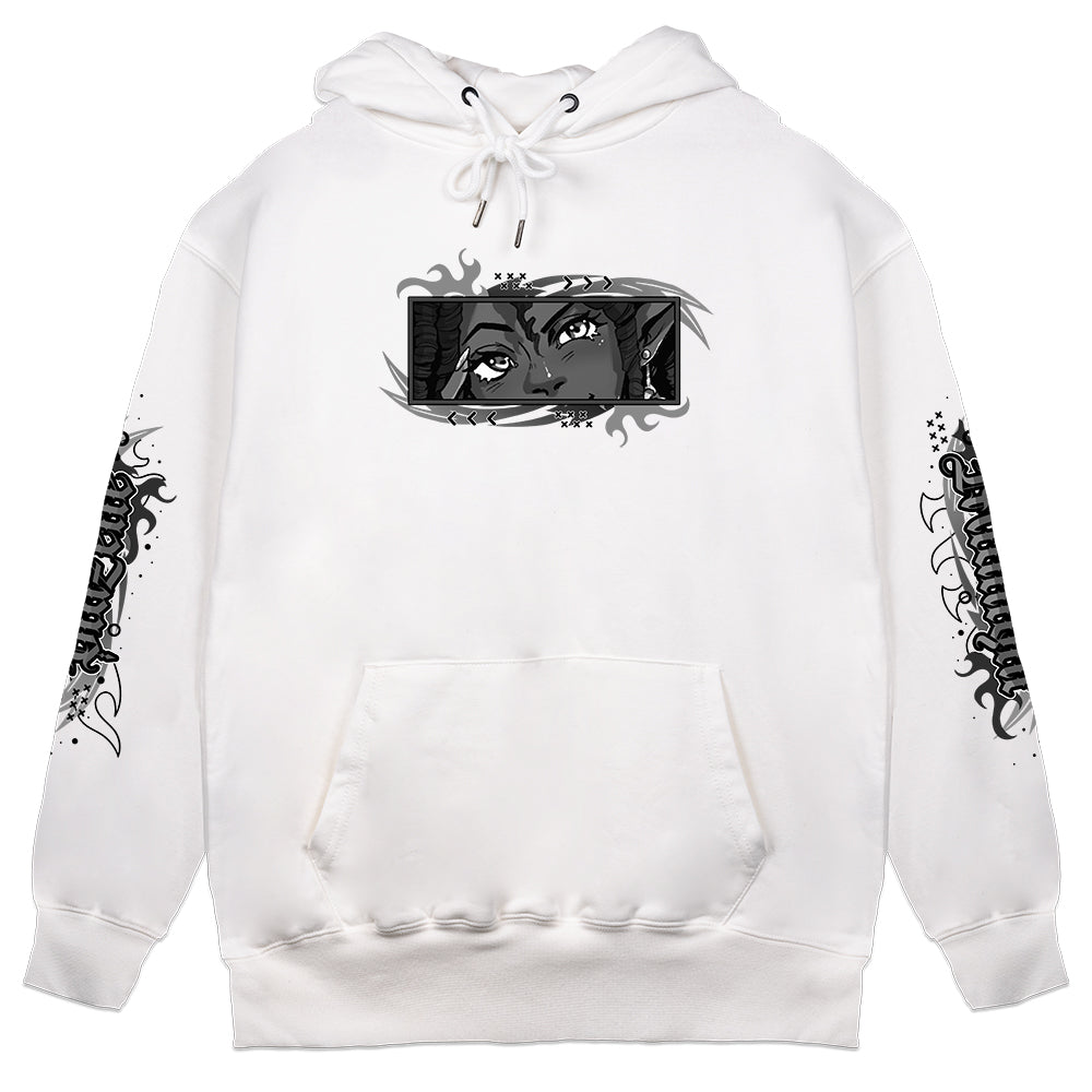 BlazetteMidnight Cheeky Hoodie white