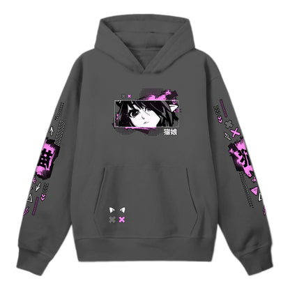 AeriytheNeko Graffiti Hoodie(Gray)