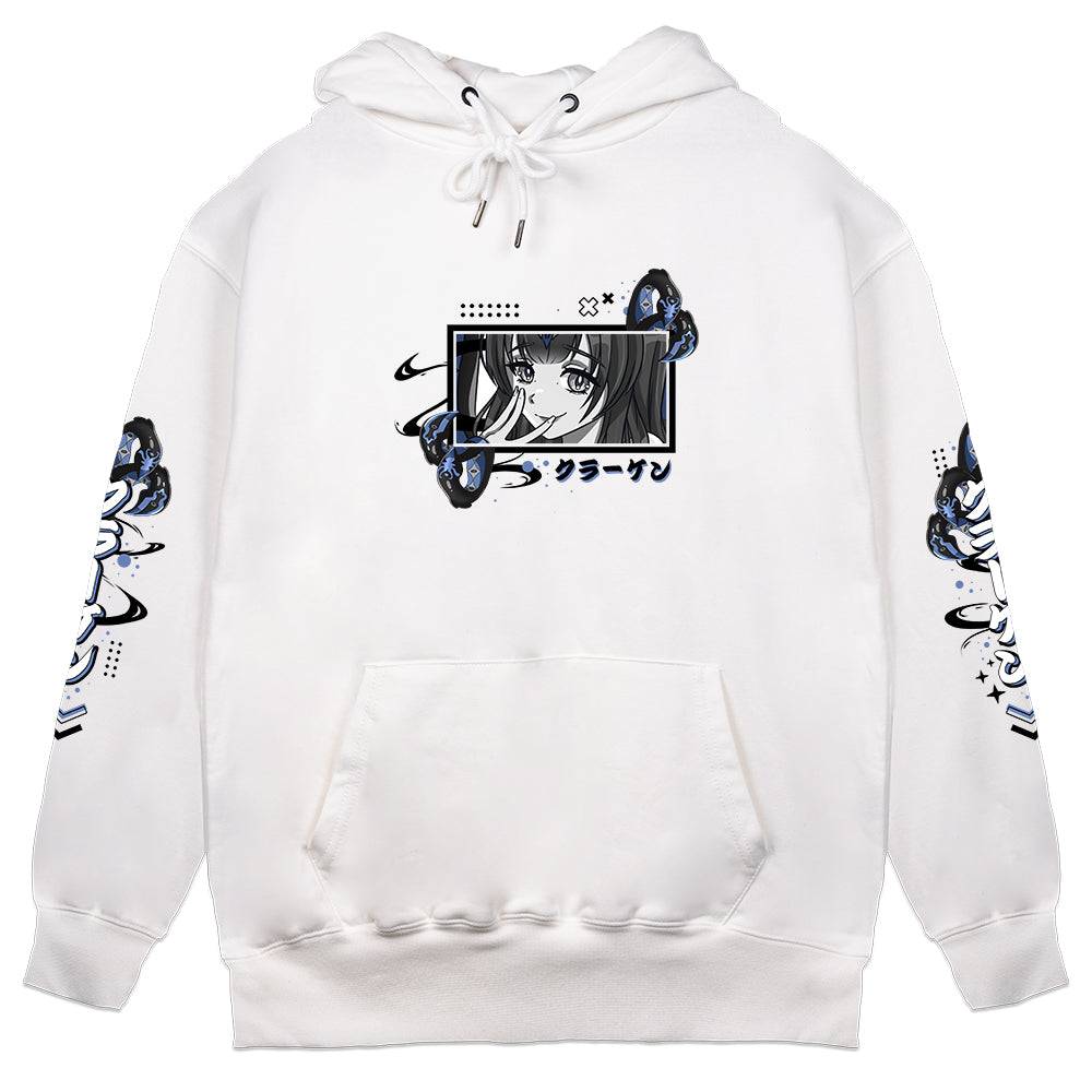 Abelia Release The Kraken White Hoodie