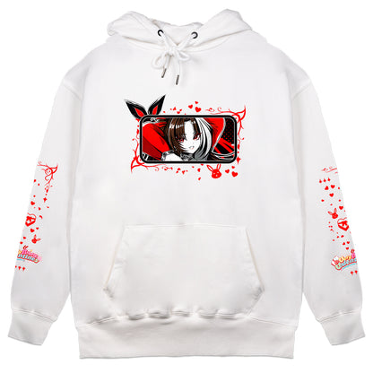 ElyzaEVE "Very Bunny Valentine's" Hoodie - White