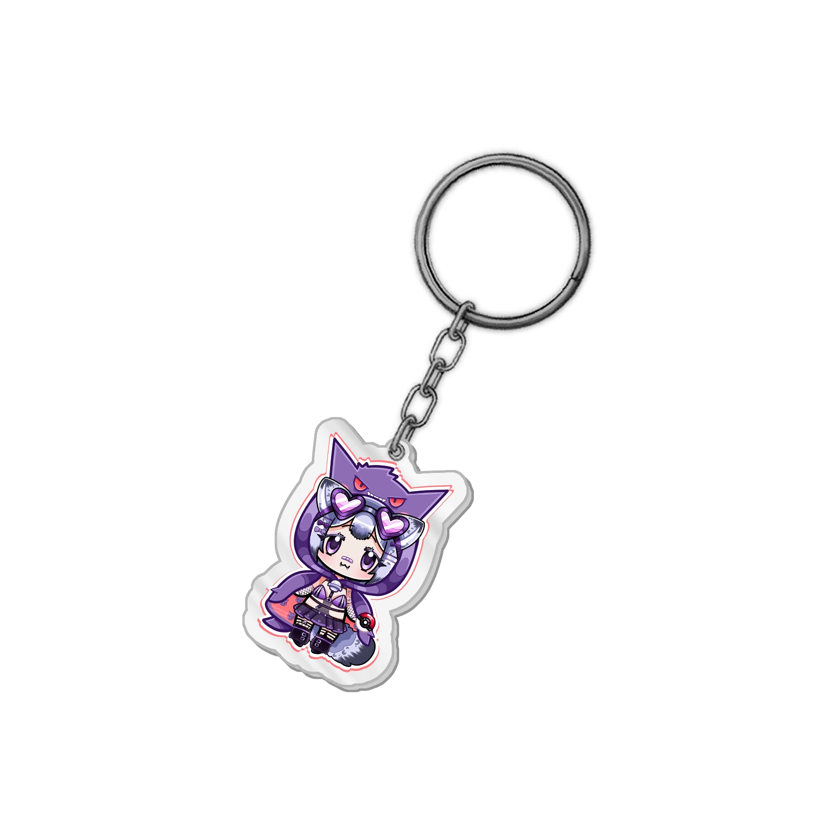InstantKitty "Gengar Kitty" Keychain