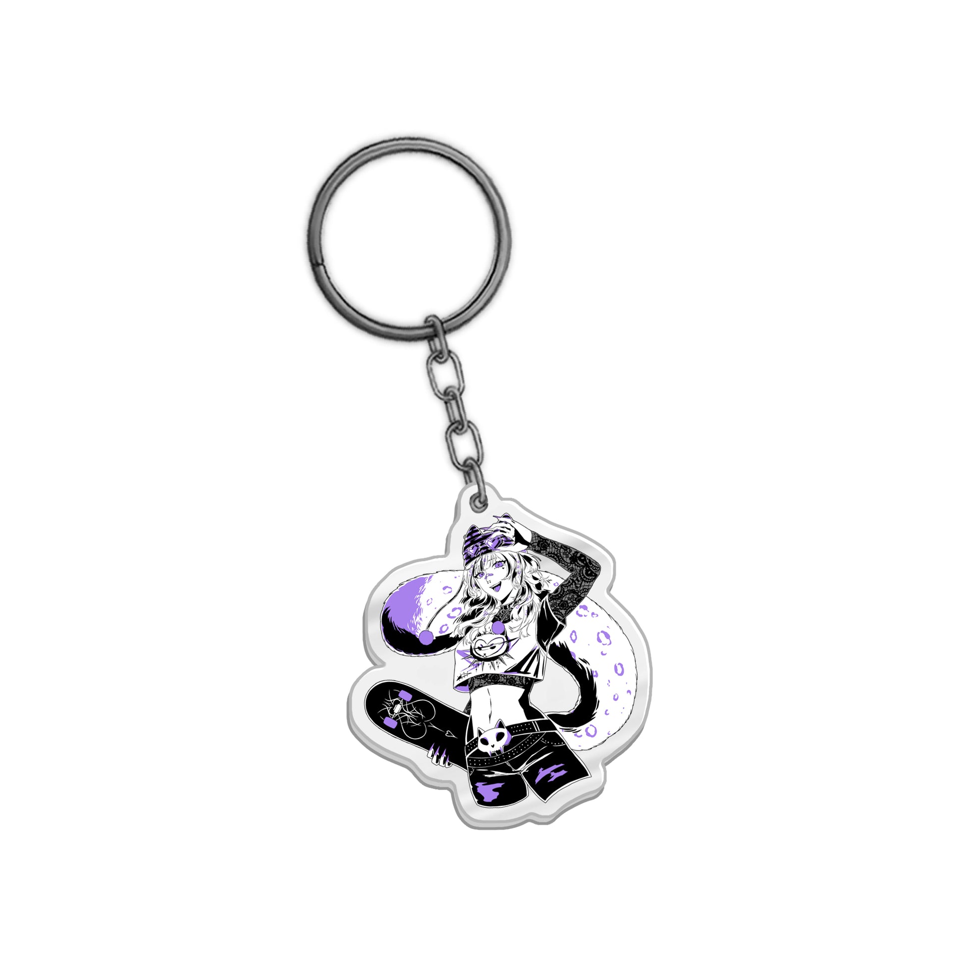 InstantKitty "Punk Rock Kitty" Keychain