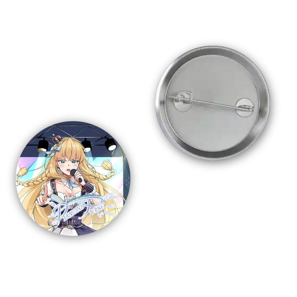 Isla Coleman "Diamond Pulse" Button Pin
