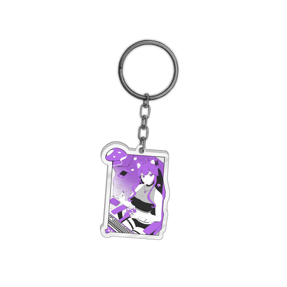 ItsMumo Gamer Shroom Keychain