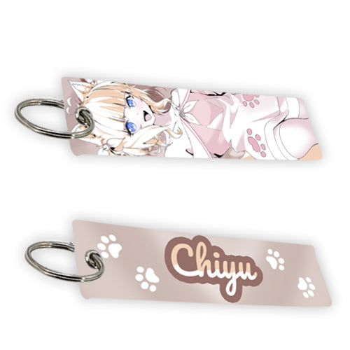 Chiyu Nyaa Jet Tag Keychain