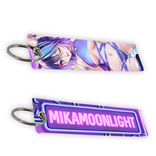 MikaMoonlight Neon Vibes Jet Tag Keychain