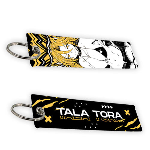 Tala Tora Fierce Jet Tag Keychain