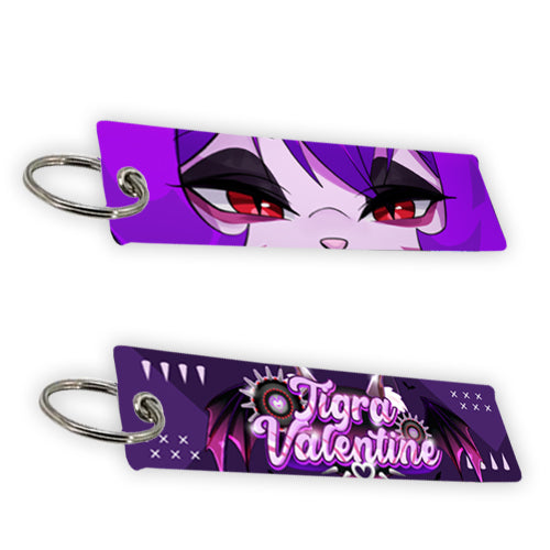 Tigra Valentine Stripes Jet Tag