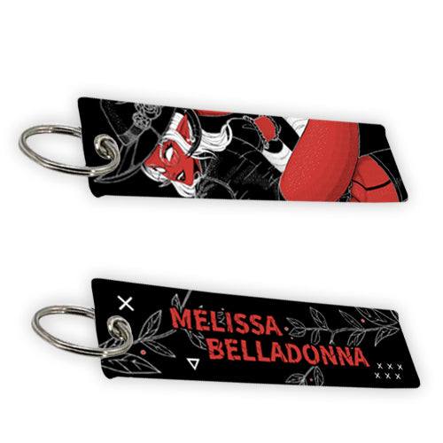 Melissa Belladonna Jet Tag Keychain