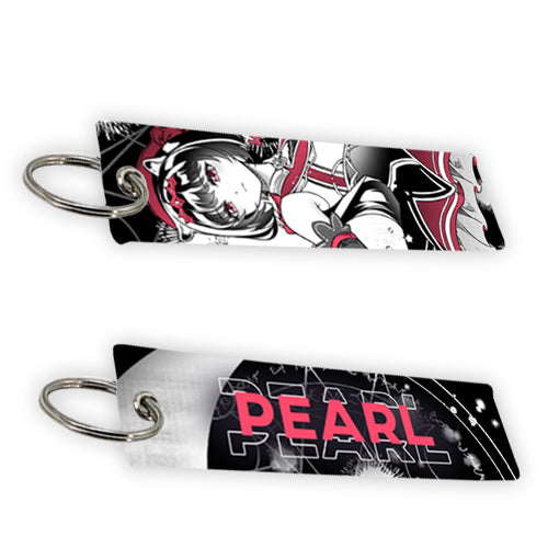 Pearl Evil Otter Jet Tag Keychain