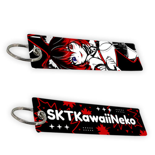 SKTKawaiiNeko Red Maple Loving  Jet Tag
