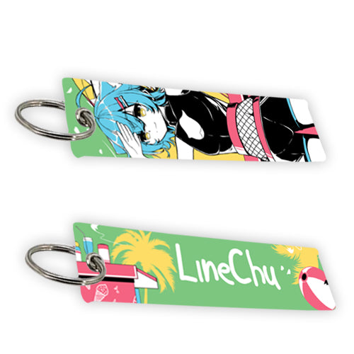 Linechu Keeping Cool Jet Tag Keychain