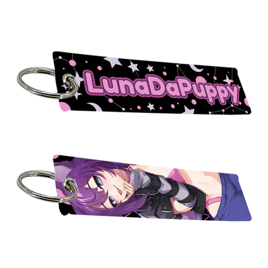 LunaDaPuppy "Crescent Dog" Jet Tag
