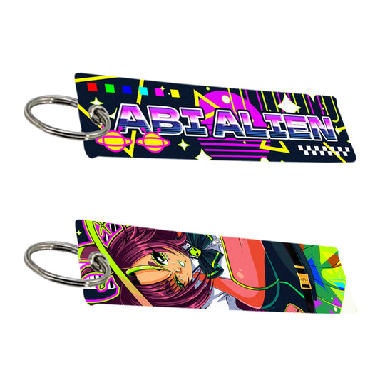 Abi Alien 'Retro Anime' Jet Tag