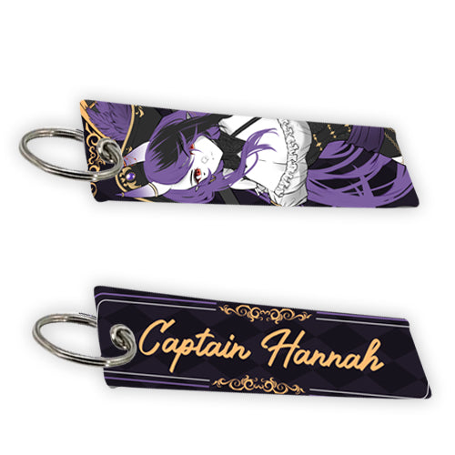 Captain Hannah Pirate Queen Jet Tag Keychain