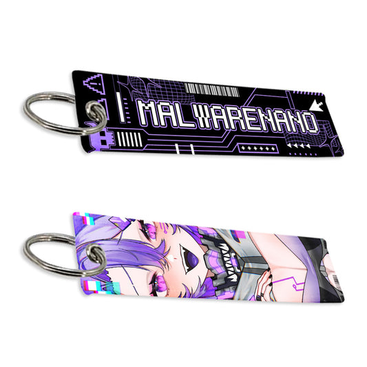 MalwareNano "Infected Malware" Jet Tag