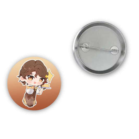 Junnie Chibi Button Pin