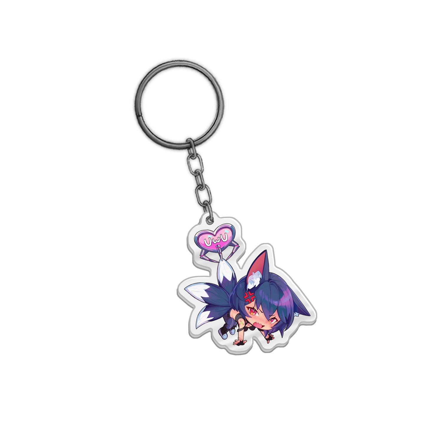 Kameko Kuromori "Claw Machine Chibi" Keychain