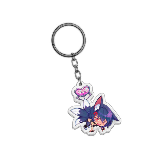Kameko Kuromori "Claw Machine Chibi" Keychain
