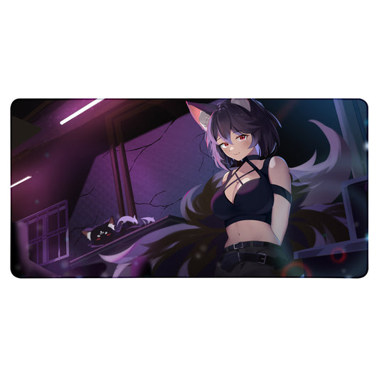 Kameko Kuromori "Quiet Alleyway" XXL Mousepad