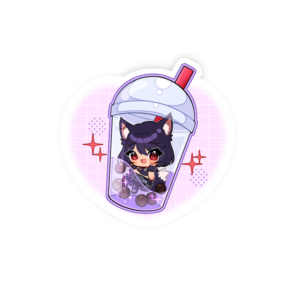 Kameko Kuromori "Boba Tea" Sticker