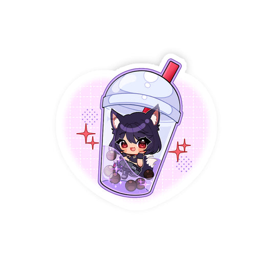 Kameko Kuromori "Boba Tea" Sticker