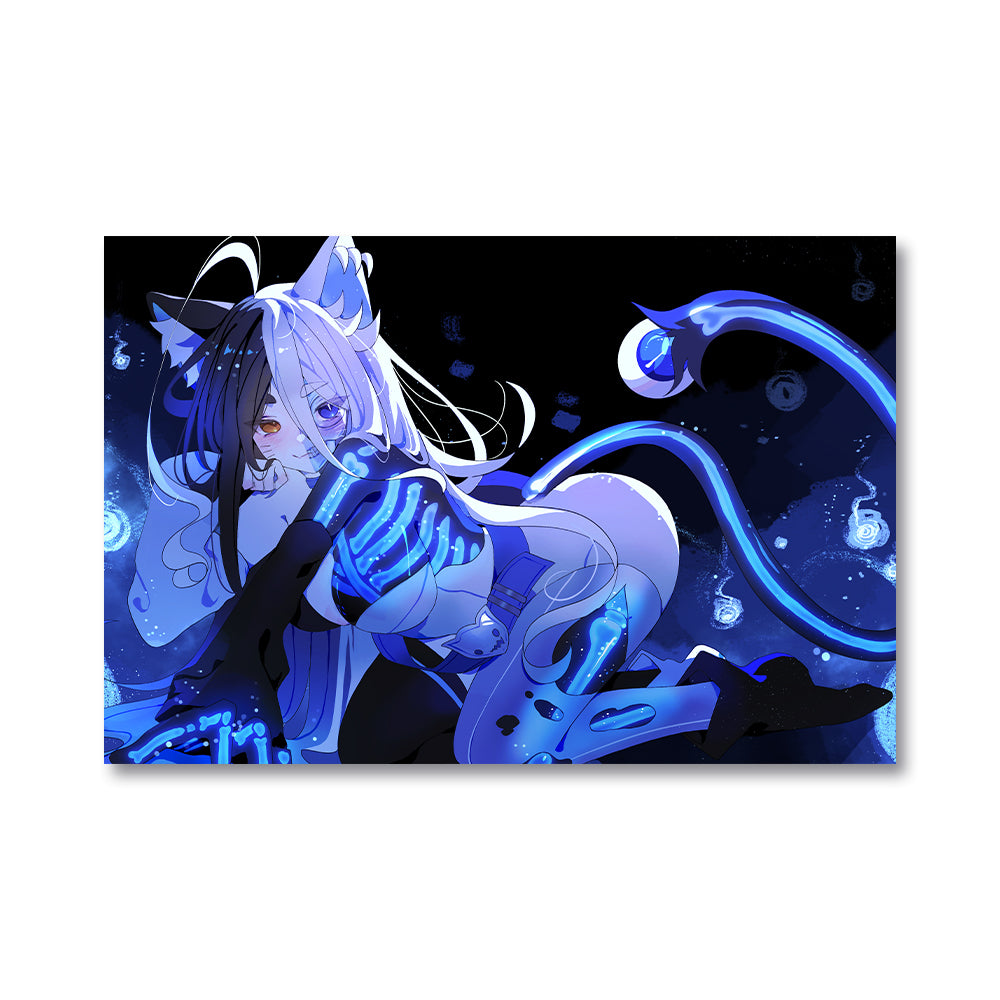 Kari Ghostly Cat Poster